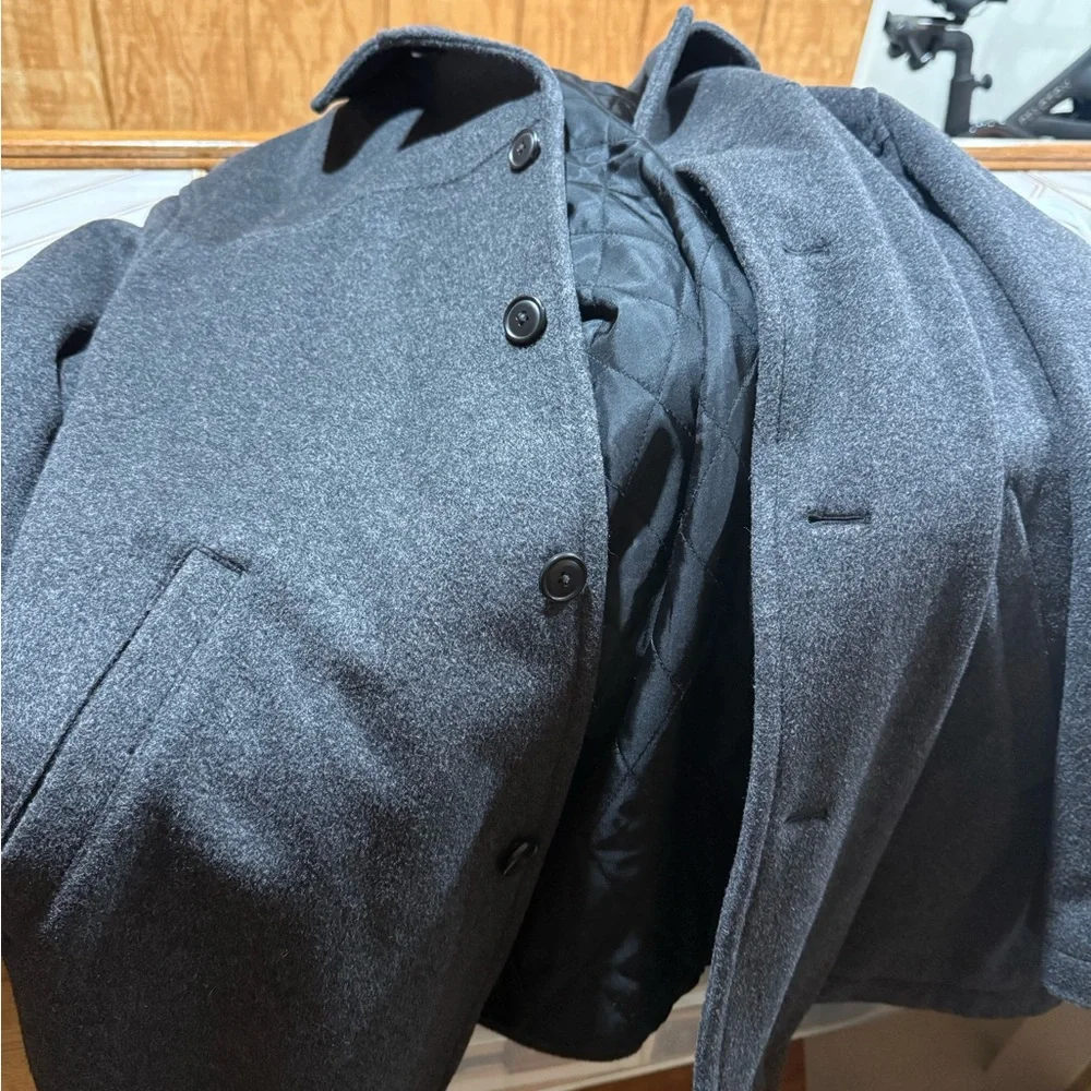 J. Crew Men's Charcoal Pea Coat